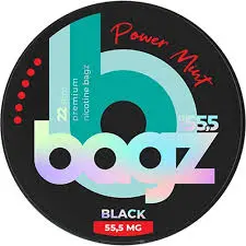 Power Mint Bagz Black Nicotine Pouches  55.5mg/g 